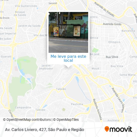 Av. Carlos Liviero, 427 mapa