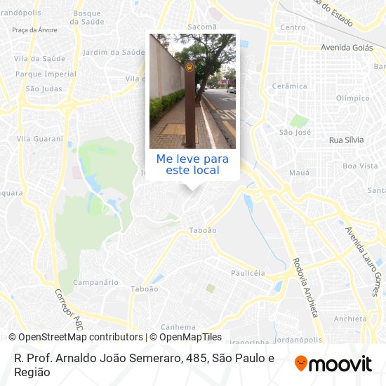R. Prof. Arnaldo João Semeraro, 485 mapa