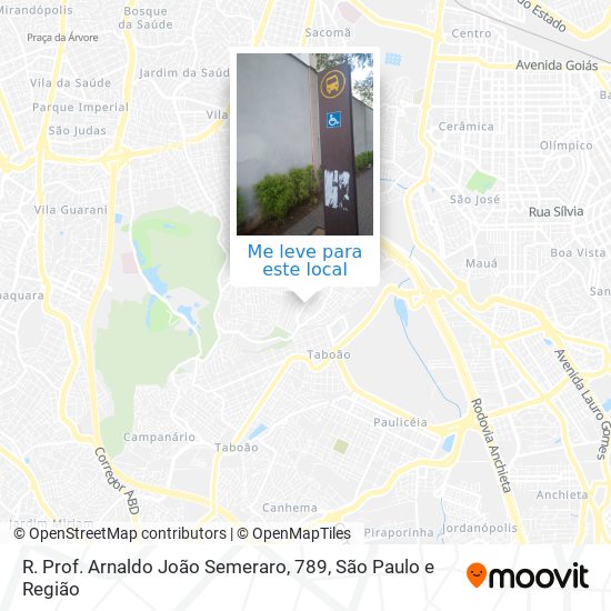 R. Prof. Arnaldo João Semeraro, 789 mapa