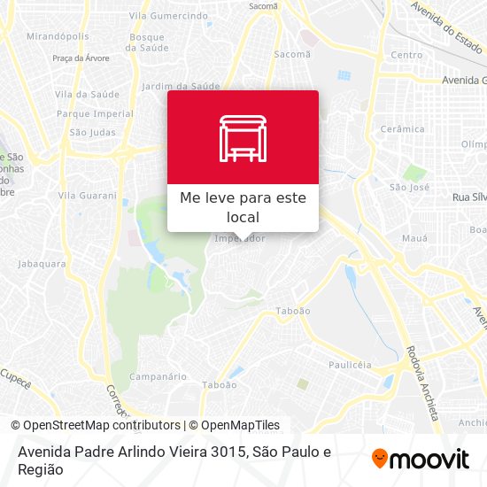 Avenida Padre Arlindo Vieira 3015 mapa