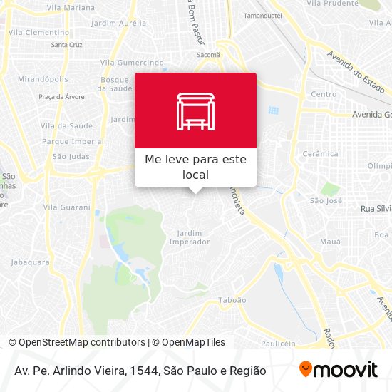 Av. Pe. Arlindo Vieira, 1544 mapa
