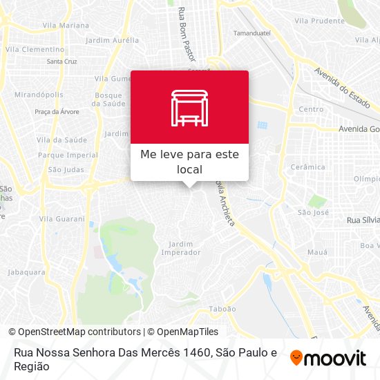 Rua Nossa Senhora Das Mercês 1460 mapa