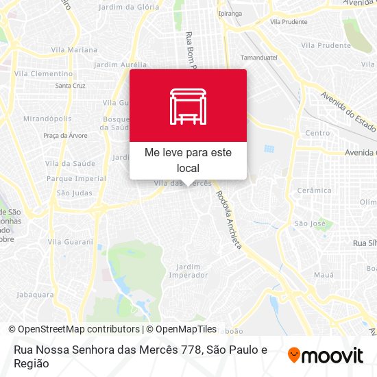 Rua Nossa Senhora das Mercês 778 mapa
