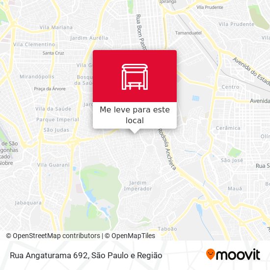Rua Angaturama 692 mapa