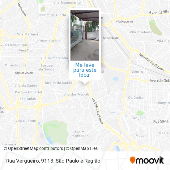 Rua Vergueiro, 9113 mapa