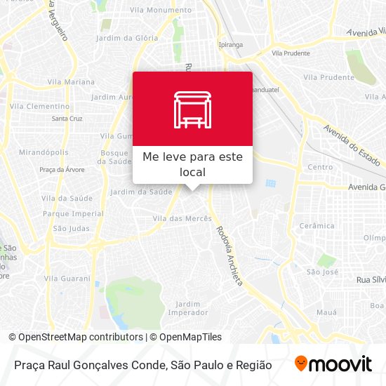 Praça Raul Gonçalves Conde mapa