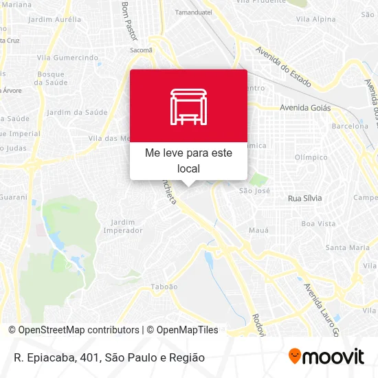 R. Epiacaba, 401 mapa