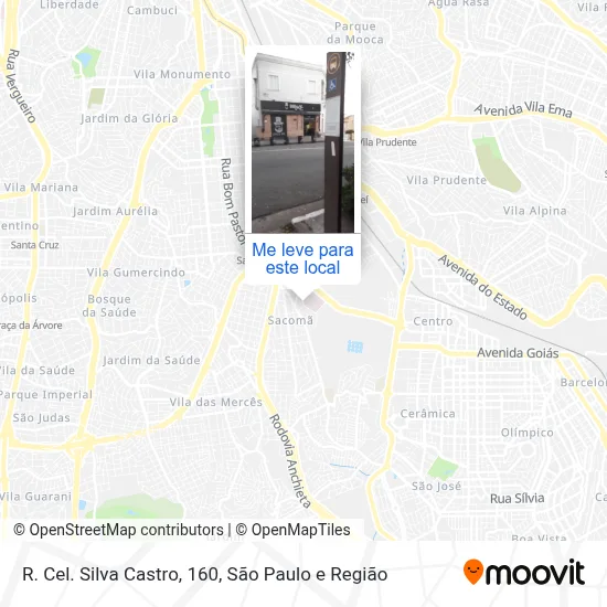R. Cel. Silva Castro, 160 mapa