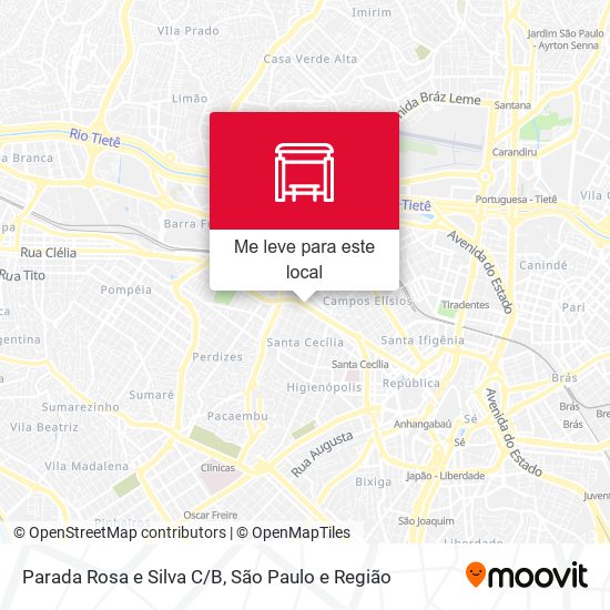 Parada Rosa e Silva C/B mapa