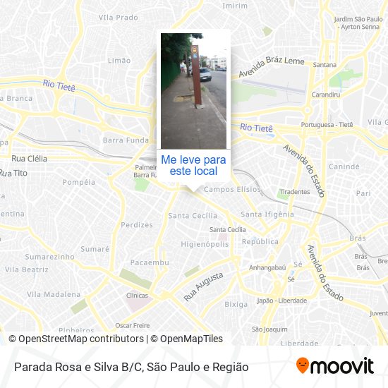 Parada Rosa e Silva B/C mapa