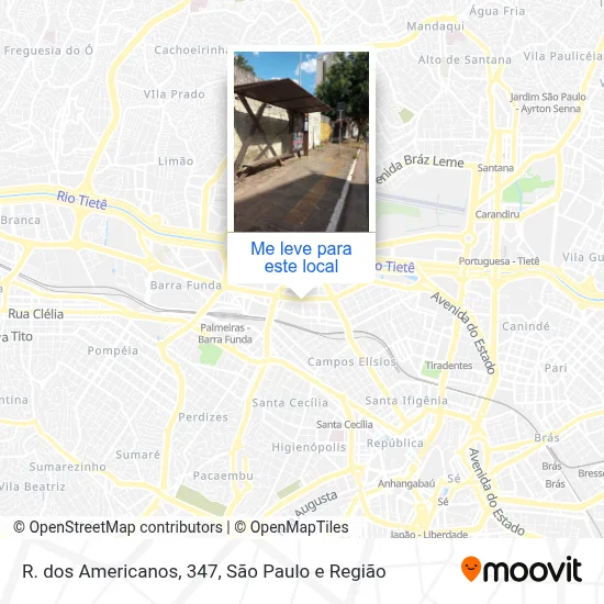 R. dos Americanos, 347 mapa