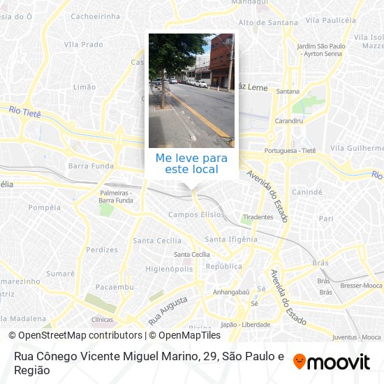 Rua Cônego Vicente Miguel Marino, 29 mapa
