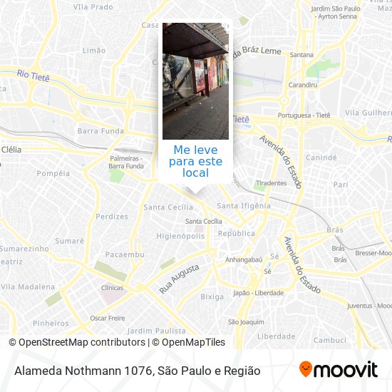 Alameda Nothmann  1076 mapa