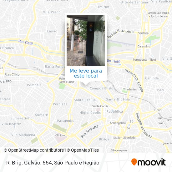 R. Brig. Galvão, 554 mapa