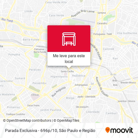 Parada Exclusiva - 696p/10 mapa