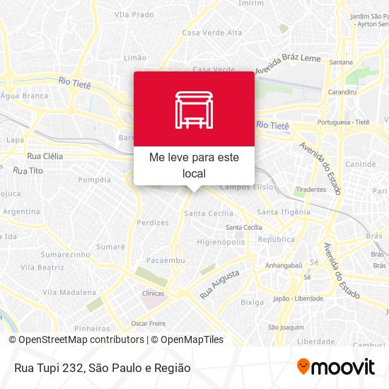 Rua Tupi 232 mapa