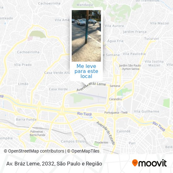Av. Bráz Leme, 2032 mapa