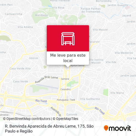 R. Benvinda Aparecida de Abreu Leme, 175 mapa