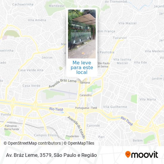 Av. Bráz Leme, 3579 mapa