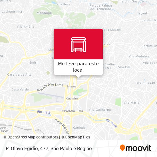 R. Olavo Egídio, 477 mapa