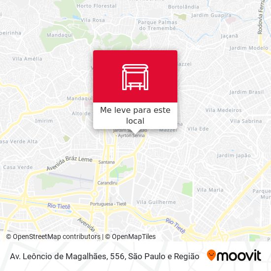Av. Leôncio de Magalhães, 556 mapa