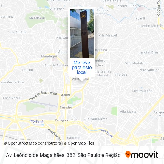 Av. Leôncio de Magalhães, 382 mapa