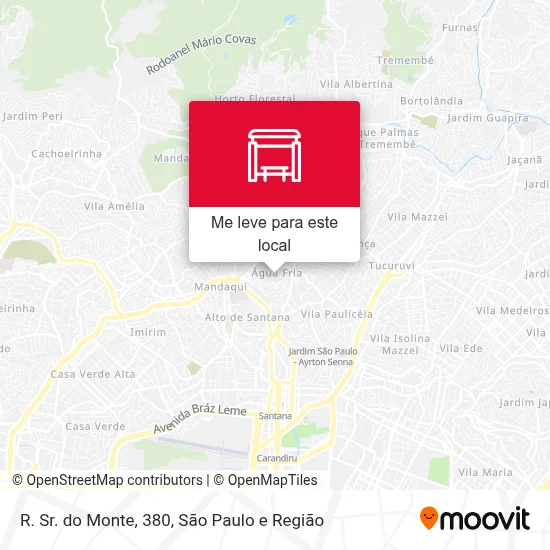 R. Sr. do Monte, 380 mapa