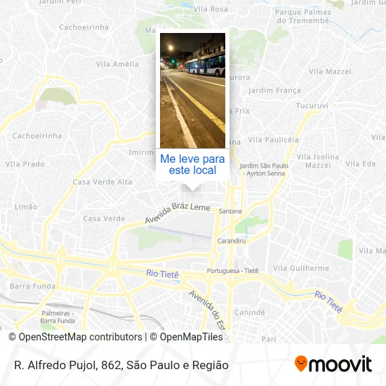 R. Alfredo Pujol, 862 mapa