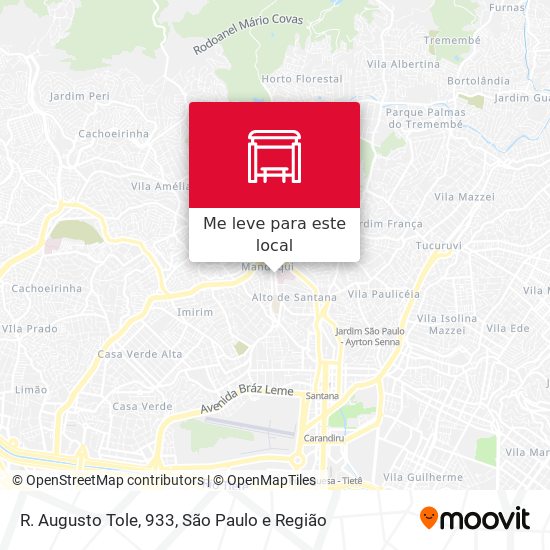 R. Augusto Tole, 933 mapa