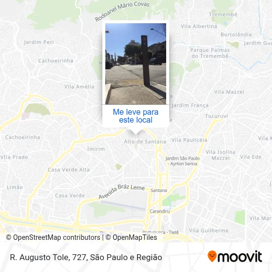 R. Augusto Tole, 727 mapa