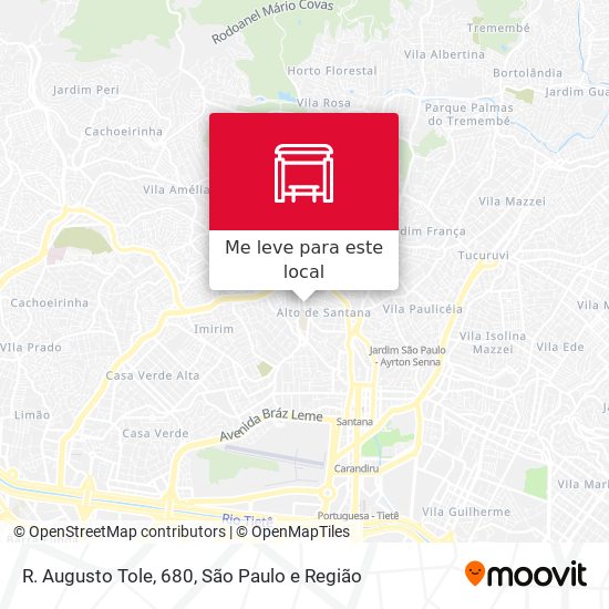 R. Augusto Tole, 680 mapa