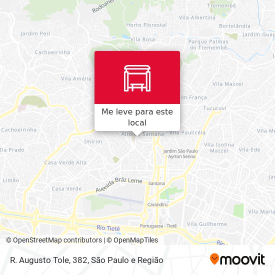 R. Augusto Tole, 382 mapa