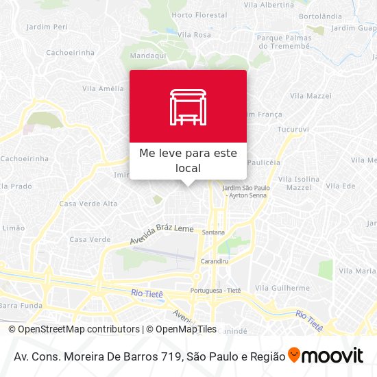 Av. Cons. Moreira De Barros 719 mapa