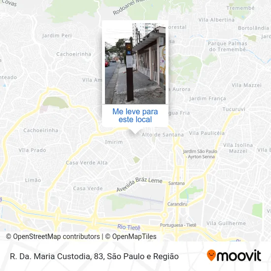 R. Da. Maria Custodia, 83 mapa