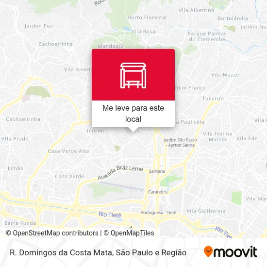 R. Domingos da Costa Mata mapa