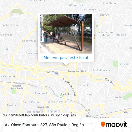 Av. Olavo Fontoura, 327 mapa