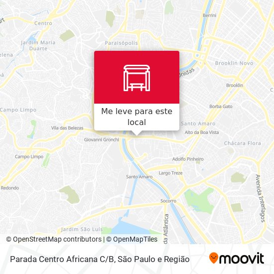 Parada Centro Africana C/B mapa