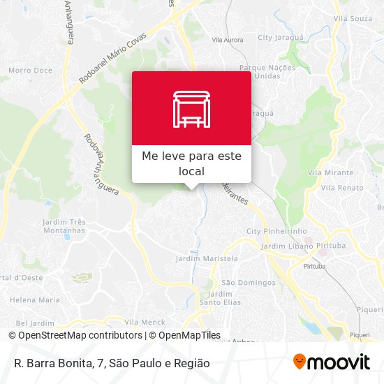 R. Barra Bonita, 7 mapa