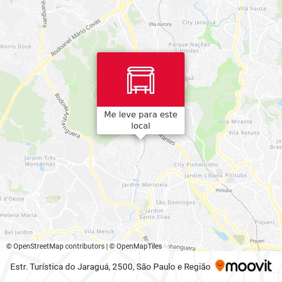 Estr. Turística do Jaraguá, 2500 mapa