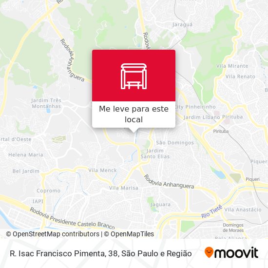 R. Isac Francisco Pimenta, 38 mapa