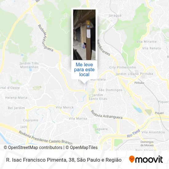 R. Isac Francisco Pimenta, 38 mapa