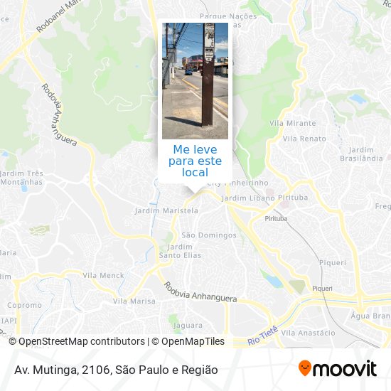 Av. Mutinga, 2106 mapa