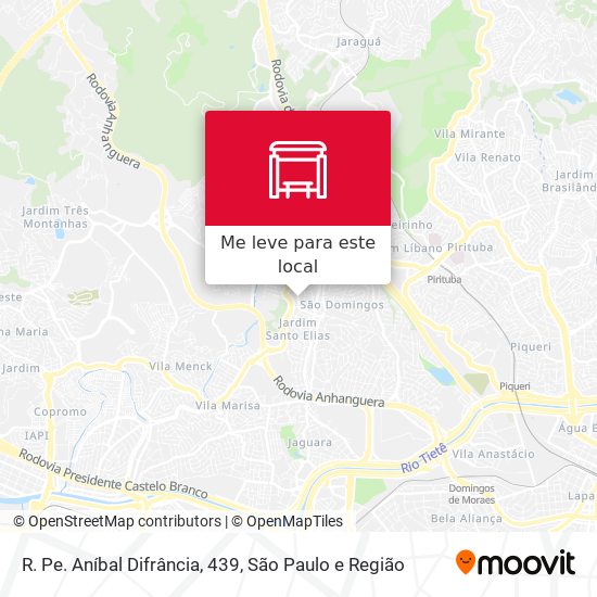 R. Pe. Aníbal Difrância, 439 mapa