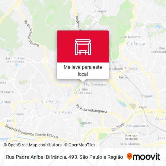 Rua Padre Aníbal Difrância, 493 mapa