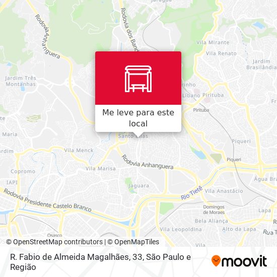 R. Fabio de Almeida Magalhães, 33 mapa