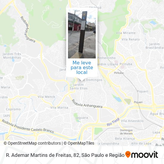 R. Ademar Martins de Freitas, 82 mapa