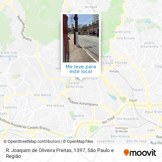 R. Joaquim de Oliveira Freitas, 1397 mapa
