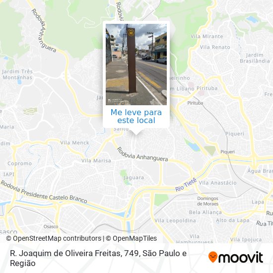 R. Joaquim de Oliveira Freitas, 749 mapa