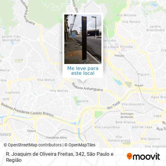 R. Joaquim de Oliveira Freitas, 342 mapa