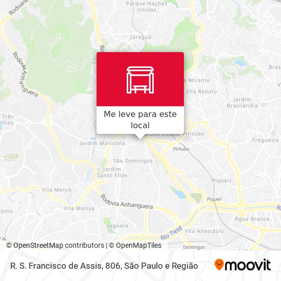 R. S. Francisco de Assis, 806 mapa